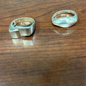 Trendy sterling silver rings